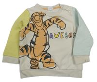 Smetanovo-barevná mikina s Tygrem a nápisem Disney