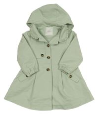 Mintový šusťákový jarní kabátek s kapucí Next