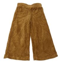 Okrové žebrované široké sametové tregíny 