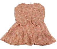 Růžové šifonové šaty s jednorožci Dopodopo