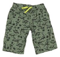 Khaki plátěné kraťasy s diny Kiki&Koko