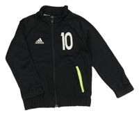 Černá propínací sportovní mikina s číslem Adidas