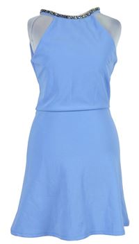 Dámské světlemodré minšaty s korálky Topshop 