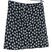 Dámská černá kytičkovaná sukně Primark 