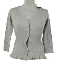 Nové - Dámský šedý propínací lehký svetr Atmosphere 