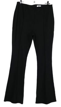 Dámské černé žebrované zvonové kalhoty Be You 