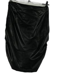 Dámská černá potažená řasená sukně Shein 