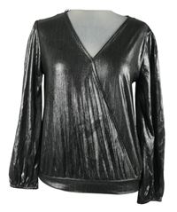 Dámská stříbrná nabíraná halenka C&A