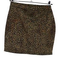 Dámská béžovo-černá vzorovaná minisukně Shein 