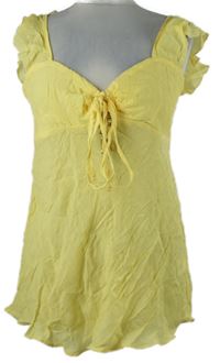 Dámská žlutá halenka s korálky Jane Norman 