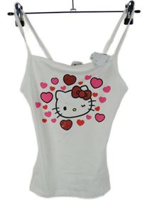 Dámský bílý top s Hello Kitty Sanrio 