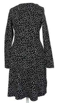 Dámské černo-bílé puntíkované šaty M&S