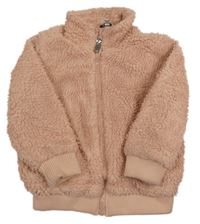 Růžová huňatá bunda E-vie 