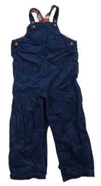 Tmavomodré laclové manšestráky M&S