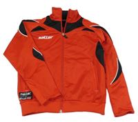 Čereno-černá sportovní propínací mikina s logem Saller