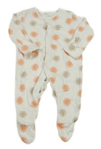 Bílý květinový overal George