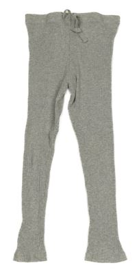 Světlešedé žebrované úpletové legíny Matalan