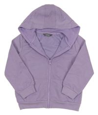 Lila propínací mikina s kapucí Primark