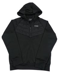 Černá thermo mikina s logem a kapucí MCKENZIE