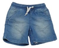 Modré teplákové riflové kraťasy H&M