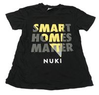 Černé tričko s nápisem