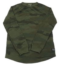 Nové - zeleno-army triko Primark