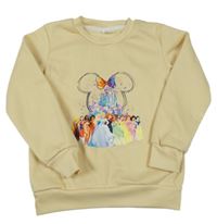 Béžová mikina s Minnie a Disney postavami