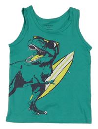 Zelené tílko s dinosaurem Primark