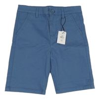 Nové - modré plátěné chino kraťasy Primark