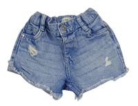 Světlemodré riflové kraťasy s prošoupáním Denim Co.