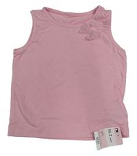 Světlerůžový top s tylovými mašlemi Mothercare