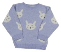 Lila svetr se zajíčky Nutmeg