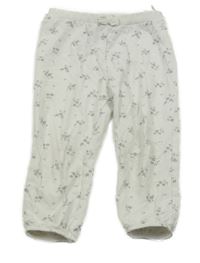 Bílé květované tepláky C&A