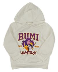 Bílá mikina s potiskem a kapucí - Huntrix