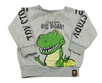 Šedá mikina s Rexem - Toy story Disney