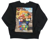 Černá mikina s Máriem H&M