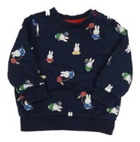 Tmavomodrá mikina se zajíčky 