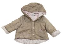Béžová šusťáková zateplená bunda s kapucí M&Co.