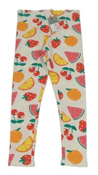 Nové - Bílé legíny s ovocem Primark