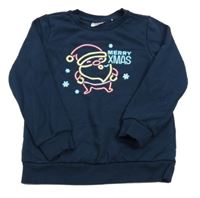 Tmavomodrá mikina se Santou L&D