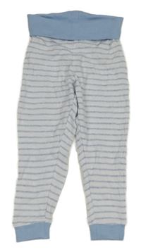 Světlemodro-bílé pruhované tepláky Lupilu 