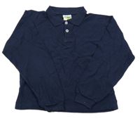 Tmavomodré polo triko 