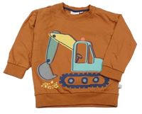 Rezavá mikina s bagrem Liegelind