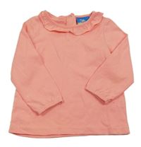 Růžové triko s volánkem Topolino 