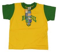 Nové - Žluto-zelené fotbalové tričko Brasil Pierim