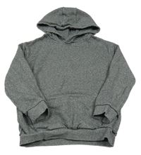 Šedá melírovaná mikina s kapucí M&S