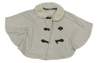 Béžové teplákové pončo s límečkem Max Studio