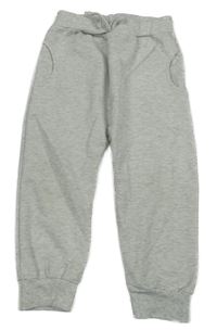 Šedé melírované tepláky 