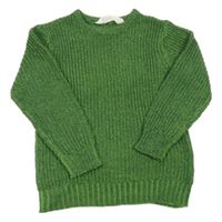 Zeleno-tmavozelený melírovaný svetr H&M