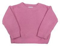 Růžový žinylkový svetr Primark